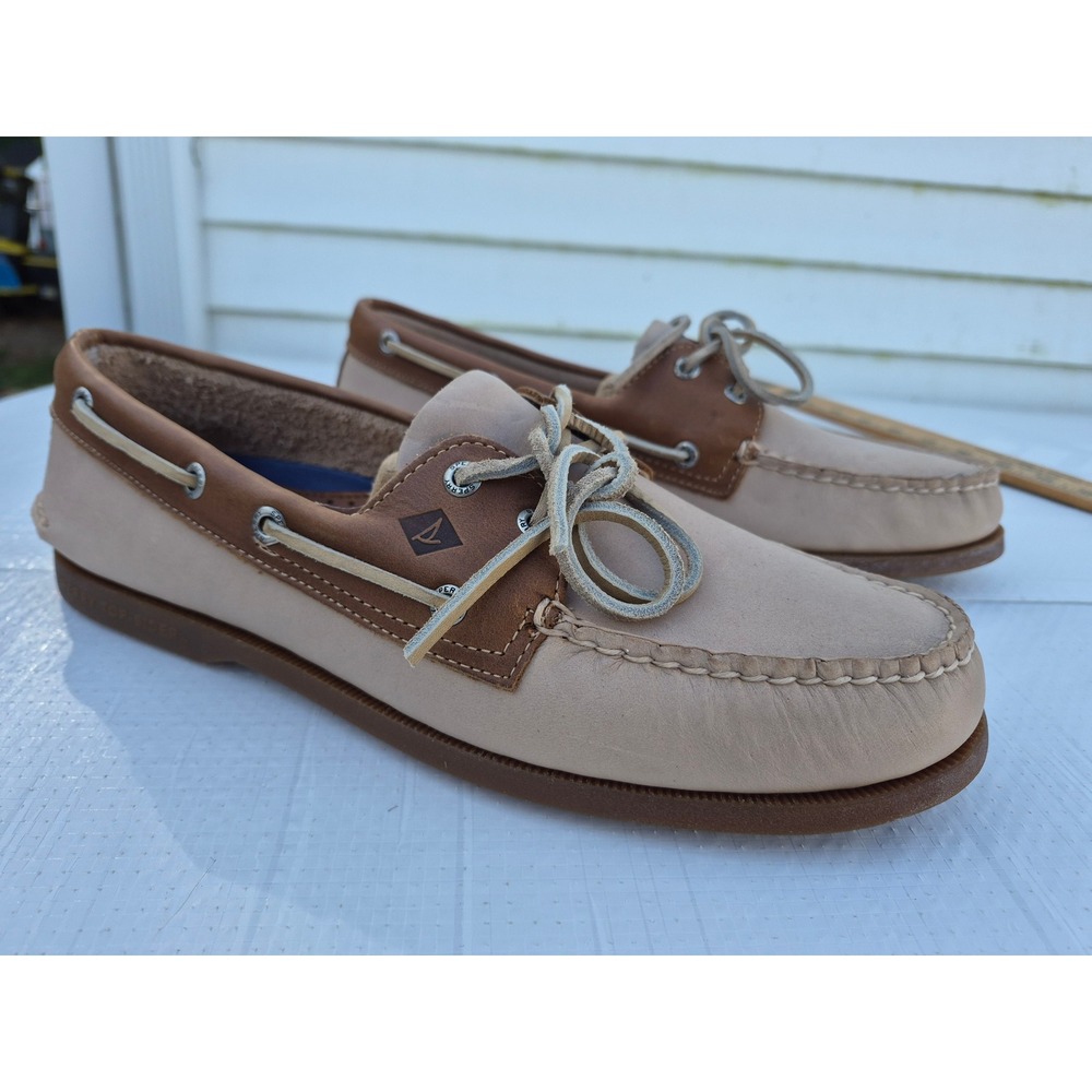Sperry Top-Sider Mens Authentic Original Boat Shoes Tan Brown 11M STS15029